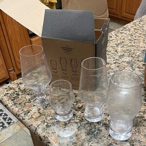 Clear Beer Glass Set